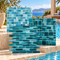 Centurymosaic - Prix de gros - Mosaïque de verre vert pour piscine - Mosaïque pour sol et murs de piscine intérieure et extérieure - Mosaïque pour piscine sur mesure