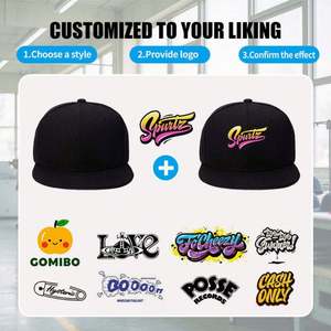 Casquettes ajustables pour hommes avec logo brodé en relief 3D personnalisé, casquettes snapback brodées personnalisées, casquettes de haute qualité avec logo personnalisé - Product Image 4
