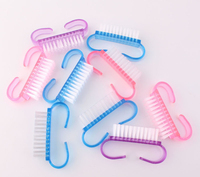 Brosse à ongles en corne de bœuf, petite, très vendue, pour le nettoyage des ongles, les soins des ongles, le nail art et les outils de maquillage