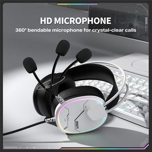 ONIKUMA X91 game headset, wired earphone, RGB LED light effect with microphone, suitable for <b>PC</b>/PS5/games - Product Image 4
