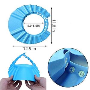 <span class=keywords><strong>Gorro</strong></span> <span class=keywords><strong>de</strong></span> Baño Ajustable <span class=keywords><strong>para</strong></span> Bebés, con Protección <span class=keywords><strong>para</strong></span> los Oídos y el Cabello, Visera <span class=keywords><strong>de</strong></span> Seguridad <span class=keywords><strong>para</strong></span> el Baño, <span class=keywords><strong>para</strong></span> Niños Pequeños - Product Image 4