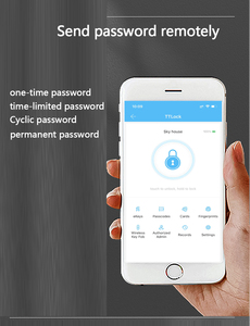 Verrou de sécurité Ttlock, empreinte digitale, Tt, application électrique, serrure à clé, passerelle à verrou unique, verrou à pêne dormant, serrure intelligente - Product Image 3