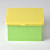 Bocaux en plastique portables multifonctionnels de 500 ml avec couvercle à rabat pour les soins du visage