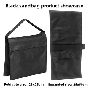 Sac de sable pour photographie, pour support d'éclairage et bras articulé, sac de contrepoids en tissu Oxford pour trépied de studio, sac de poids vide pour extérieur - Product Image 4