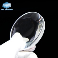 Lentille biconvexe sphérique en verre optique K9, diamètre 40 mm 50 mm, quartz fondu