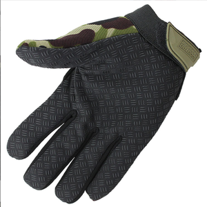 Guantes de trabajo DFG1101 deportivos verde, negro, caqui, camuflaje MC CP, para técnicos, para exteriores, con material de silicona antideslizante. - Product Image 3