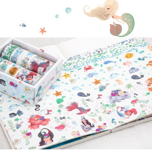 กระดาษเครพสติกเกอร์ญี่ปุ่นกันน้ำแบบทำมือสำหรับเป็นของขวัญเทปอะนิเมะ Washi โลโก้ออกแบบได้ตามต้องการ - Product Image 3