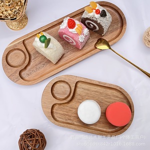 ถาดเสิร์ฟไม้กระถินทรงสี่เหลี่ยม สีธรรมชาติ วัสดุไม้ไผ่ สำหรับของหวาน ผลไม้ ขนมปัง ขนมขบเคี้ยว จานเสิร์ฟสไตล์เรียบง่าย - Product Image 3