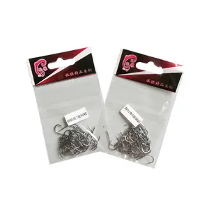 Gulang 50pcs/bag High Carbon Steel Fishhooks Barbed Hook Soft Lure Fishing Bait Fish Hooks 1-15# Ansuelos De Pesca