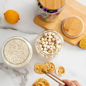 Food Grade Cosmetic Body <b>Scrub</b> Butter Cream Honey Snack Candy 50g-500g clear Amber Frosted Plastic PET Jar Wooden Bamboo Lid - Product Image 3