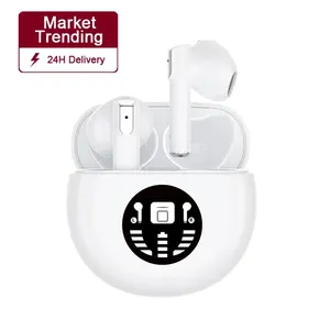 독일 무선 이어폰 BT 5.3 헤드폰 귀 이어폰에 디지털 디스플레이 게임 휴대 전화 스포츠 운동 Auriculares inalambr