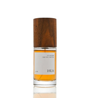 Vente en gros de flacons de parfum en verre de 30 ml, 50 ml, 100 ml, flacons de parfum vides avec bouchon en bois cylindrique