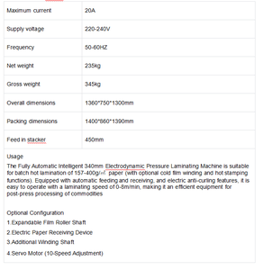 Machine de laminage de film BOPP de pointe, directement de l'usine, laminateur automatique à rouleaux de 340 mm - Product Image 3