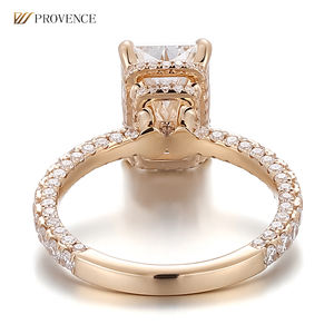 ファインジュエリー18kソリッドゴールド3ctアイスアウトVVS1Dカスタムラボダイヤモンドジュエリー結婚結婚結婚指輪女性アニバーサリーギフト - Product Image 2