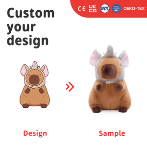 Peluche Capybara Réaliste Personnalisée, Jouet en Peluche Doux et Sûr, Cadeau de Naissance, Cadeau d'Anniversaire pour les Amoureux des Animaux, Décoration de Chambre - Product Image 1