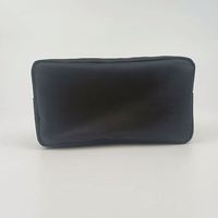 Trousse de toilette durable, 100 pièces, pochette, logo personnalisé, maquillage, grande capacité, en nylon, avec fermeture éclair dorée