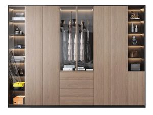 China Design Customized <b>Wardrobe</b> Clothes Cupboard <b>Wardrobe</b> Bedroom Furniture <b>Wardrobe</b> with Led Light - Product Image 3