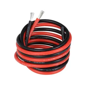 Super Soft High Flexible Silicone Cable Wire gauge 6 8 10 12 14 16 18 20 22 24 AWG ultra flexible heat resistant silicone cable