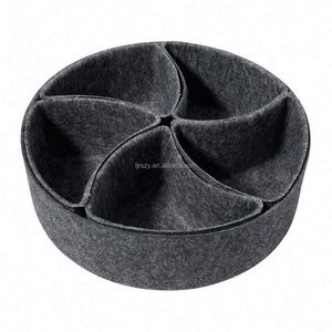 High Quality Felt Drawer Organizer <b>Tray</b> Desktop <b>Storage</b> Organizer <b>Tray</b> for Coins and Jewelry and Sundries with Factory Price - Product Image 1