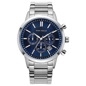 Mens Business Quartz Watch Stainless Steel Calendar Chronograph Watch Sports <b>Clock</b> Male Relogio Masculino - Product Image 1