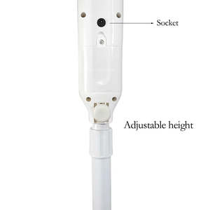 Ventilador Solar de 5 Aspas, Recargable con Panel Solar de 4000mAh, Blanco, de Pie, para Escritorio o Pared, Enchufe Americano, 9V - Product Image 6