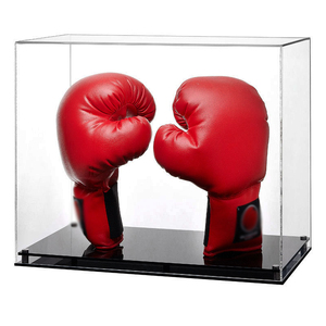 Tabletop Acrylic Vertical Double <strong>Boxing</strong> <strong>Glove</strong> <strong>Display</strong> <strong>Case</strong> for Autographed <strong>Glove</strong> <strong>Boxing</strong> <strong>Display</strong> <strong>Case</strong> Double <strong>Glove</strong> with Base - Product Image 3
