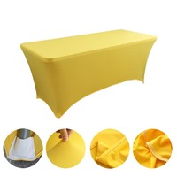 Nuoxin vente en gros de nappes en polyester bon marché d'extérieur couvertures de table pliantes ajustées par sublimation rectangle pour mariage et événements