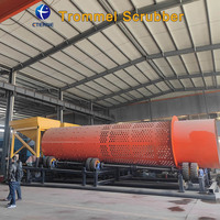 Équipement de lavage rotatif pour l'extraction d'or alluvial : Trommel Scrubber 200T/H