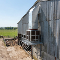 Refroidisseur d'air centrifuge industriel en acier inoxydable 304, climatiseur environnemental avec raccordement par conduits pour atelier et ferme avicole