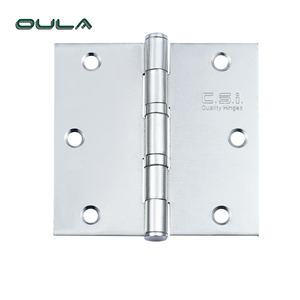 Bisagra plana plateada de acero inoxidable de 3 pulgadas de diseño moderno Bisagra de puerta de rodamiento de bolas de 2,2 de espesor Fabricante de <span class=keywords><strong>bisagras</strong></span> planas - Product Image 1