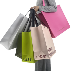 תיק קניות נייר מתנה אישית שקיות נייר בגדים נעליים קרטון אריזה נעליים קראפט שקית עם ידית - Product Image 4