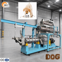 Ligne de production d'extrusion automatique à double vis pour aliments pour animaux de compagnie (croquettes pour chats et chiens) - Machine à aliments pour animaux