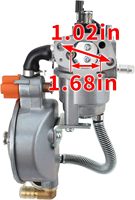 Kit de Conversion de carburant double carburateur pour Honda GX160 GX200 168F 170F 2KW-2.8KW générateur moteur GPL essence carburateur assemblage