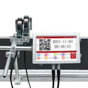 Mesin cetak kode batang industri/mesin cetak nomor batch/printer inkjet online UV untuk lini produksi