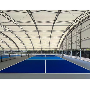 Fabricant chinois de structures de toiture sportives en PVDF à grande portée, imperméables et sur mesure, pour terrains de padel, construction rapide - Product Image 4