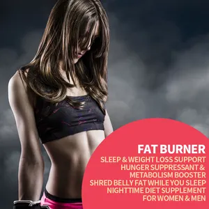 2024 Hot Private Hunger Suppressant Label Sleep Weight Loss Support Zero Sugar Night Time Fat Burner Gummies