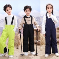 Pantalon de Ski pour enfants, salopette pour filles et garçons, pantalon de Snowboard épaissi et chaud pour enfants, combinaison de Ski coupe-vent imperméable