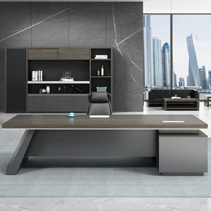 Table de bureau de direction en forme de L, plateau en MDF, épaisseur 50 mm, design luxueux, pieds en métal, <span class=keywords><strong>Victory</strong></span> Furniture - Product Image 2