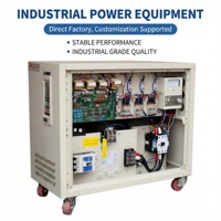 Régulateur de tension intelligent automatique à commande de servomoteur triphasé haute performance 20KVA 50/60Hz, stabilisateur tout en cuivre