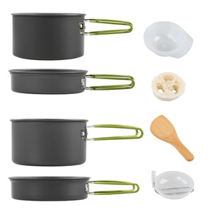 حقائب الظهر للنزهة من الألومنيوم أواني للمخيمات معدات الطبخ وعاء وعاء وعاء مجموعة أوعية التخييم خفيفة الوزن - Product Image 4