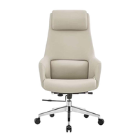 Fauteuil de direction moderne en cuir avec design spécial, hauteur réglable et siège pivotant