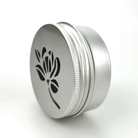 60ml 80ml 100ml 150ml Conteneur de parfum solide Air pur Conteneur en métal de Cologne solide Boîtes en aluminium exquises avec trous