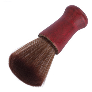 Cepillo para peinar el cabello con mango de madera, cerdas suaves, forma de paleta, para uso en salón de belleza y barbería, color rojo - Product Image 5