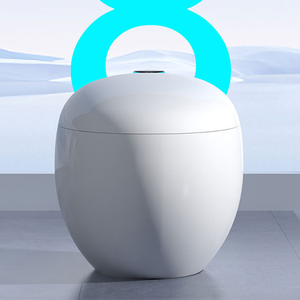 Cuvette de toilette intelligente blanche intelligente télécommande salle de bain japonaise <span class=keywords><strong>WC</strong></span> commode automatique S-Trap Drainage siège chauffage caractéristique - Product Image 4