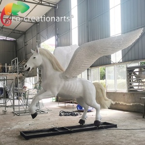 Zoo thème de noël <span class=keywords><strong>animal</strong></span> décoration simulation cheval volant animatronique - Product Image 2