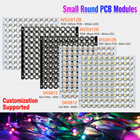 Module LED RGB WS2812B, petite carte PCB ronde, lumière numérique adressable, lampe LED programmable 5V pour projet de décoration DIY