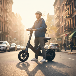 Scooter Eléctrico D50 de 500W y 14 Pulgadas con Asiento Extraíble, Scooter Compartible para Desplazamientos, Vehículo de Transporte - Product Image 3