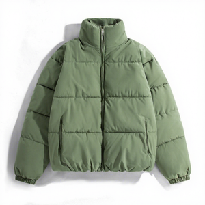 Nuova Giacca Invernale da Uomo Imbottita in Poliestere, Stile Coreano, Calda e Spessa, Tinta Unita, per Streetwear - Product Image 1