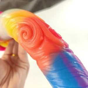 YOCY Vente en gros 16,9 pouces Long <span class=keywords><strong>Plug</strong></span> <span class=keywords><strong>anal</strong></span> <span class=keywords><strong>Licorne</strong></span> Fantastique Luminescent Dildo en silicone souple pour hommes et femmes - Product Image 5