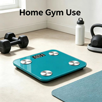 Balance connectée intelligente pour la graisse corporelle et l'IMC, capacité 180 kg, pour salle de bain